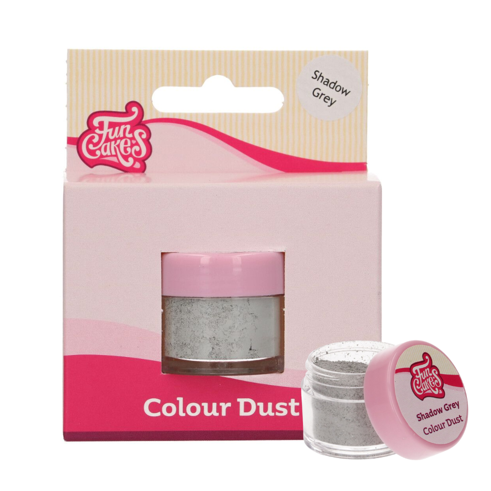 Colorant pudra comestibila – GRI / SHADOW GREY- 1,5 GR -Funcakes