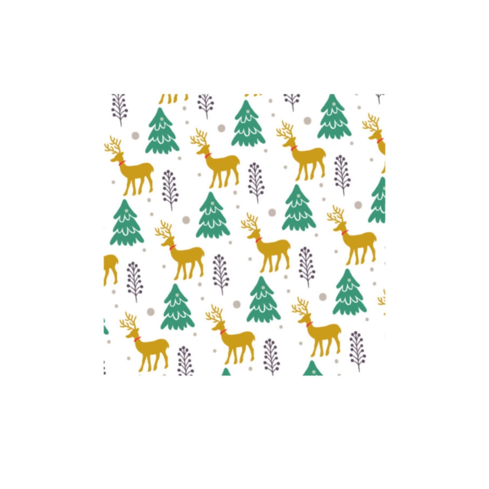 Cutie cu insertie pentru briose si dulciuri - Ren Auriu - 17,5x17,5x8,5h cm - Decora