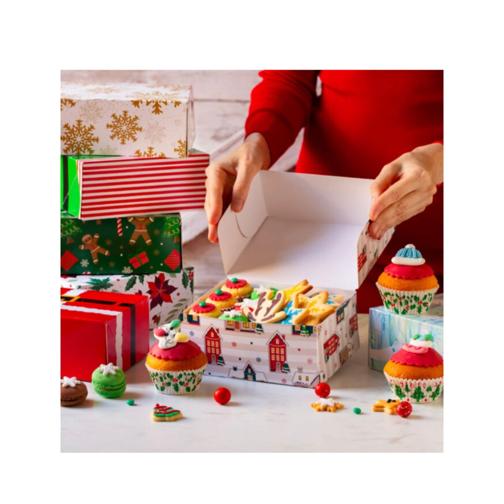Cutie Prajituri model Craciun ”12” - 18x13,5x7,5h cm -  Decora
