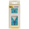 Set 8 decorațiuni comestibile din vafa Fluturi Albastri - Wilton