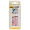 Set 30 decorațiuni comestibile din vafa Flori & Fluturi Roz Pastel - Wilton