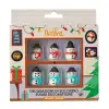 Set 6 decoruri din zahar Om de zapada 3D - Decora