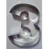 Formă de tort - Cifra 3 - 20 x 16 x 4 CM - Dekora