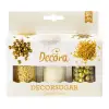 Set Perlute / Decoruri - Auriu si Alb - 85g - Decora