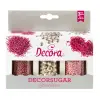 Set Perlute / Decoruri - Argintiu si Roz - 85g - Decora