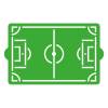 Șablon tort-Teren de fotbal-30 x 20cm-Decora