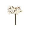  Topper Tort, Happy New Year, auriu, acril - Anyta Cooking