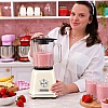 Blender Retro Vintage 1200W, Vas Sticlă 1,6L &ndash; Crem-  Anyta Cooking