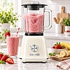 Blender Retro Vintage 1200W, Vas Sticlă 1,6L &ndash; Crem-  Anyta Cooking