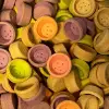 Coji de tarta dulci rotunde - medii 250 buc - multicolore de 44 mm - Cassibba - Anyta Cooking