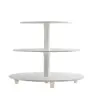 Suport Tort Plastic 3 etaje - 355mm inaltime, 340mm diametru