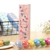 Cutie pentru 6 Macarons + PVC -Roz cu Trandafiri-23x6x4.5 cm-Anyta Cooking - Anyta Cooking