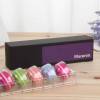 Cutie pentru  6 Macarons + PVC -Violet-23x6x4.5 cm-Anyta Cooking