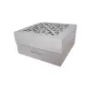 Cutie tort ALBA cu capac dantelat - 30x30x20 cm - Anyta Cooking
