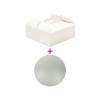 Cutie tort carton cu mâner 26X26X10H CM + Disc Carton Rotund ØCM25 - Decora - Anyta Cooking