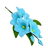 Decor comestibil - &bdquo;Floare de padure albastra cu frunze&rdquo; - 1 buc - Anyta Cooking