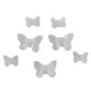  Decor comestibil - Fluturi premium argintiu 7 buc - Anyta Cooking 