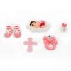Decor comestibil -  Set nou nascut roz nr3  - Anyta Cooking