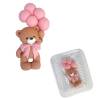 Decor comestibil -  Urs pe balon roz   - Anyta Cooking