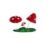 Decor din plastic , Ciuperci - 4x2x1 cm - DeKora (L) - Anyta Cooking