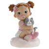 Decor necomestibil pentru tort - FETITA CU PISISCA - 10 CM - Dekora - Anyta Cooking