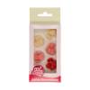 Decoratiune din marzipan in forma de inima - 1 cm - 30 bucati - FunCakes