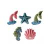 DecoratiunI din zahar -2D "MERMAIDS" 4,5 CM- Sirene si Scoici - Dekora (L) - Anyta Cooking