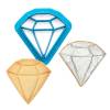 Decupator din plastic - DIAMANT-  6 x 6 x 2,2 h cm- Decora