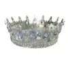 Coronita pentru tort argintie cu cristale albe - Anyta Cooking