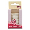 Set 100 buc - Mini forme de copt albe - FunCakes 