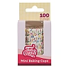 Set 100 buc - Mini forme de copt cu sprinkles - FunCakes