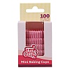 Set 100 buc - mini forme de copt roz deschis - FunCakes