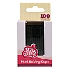 Set 100 buc - Mini forme de copt negre - FunCakes