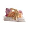 Figurină de tort pentru botez – Fetiță cu iepuraș, 105x65x65 mm- Dekora - Anyta Cooking