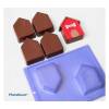 Forma pentru ciocolata- Casuta -90 x 67,5 x 25 (mm)- Porto Formas - Anyta Cooking
