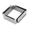 Forma Reglabila Patrata din inox,intre 20x20 si 38x38CM-8cm inalt-Anyta Cooking