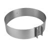 Inel Reglabil Rotund din inox, 16-30ØCM - 8cm inalt - Anyta Cooking - Anyta Cooking