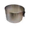 Inel reglabil rotund din inox cu clema 16-30Øcm x 11cm inalt - Anyta Cooking