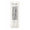 Set 12 buc lumanari ondulate - argintiu - 20 cm - Party candles