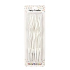 Set 12 buc lumanari ondulate - Alb Sidef - 20 cm - Party candles