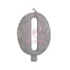 Lumanare Tort cu Sclipici - NR 0 - Argintiu - 7 cm - Anyta Cooking - Anyta Cooking
