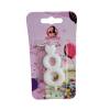 Lumanare Tort cu Sclipici - NR 8 - Alb - Anyta Cooking - Anyta Cooking