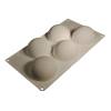 Mulaj din silicon - Semisfere Mari 5 cavitati - 8 cm - Cesil - Anyta Cooking