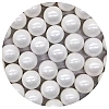 Perle / Perlute din zahar 14mm - Alb / White - 1kg - Pastry Colours