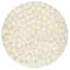 Perle / Perlute din zahar 8 mm – ALB - LARGE WHITE – 70gr - Funcakes