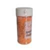 Perlute din Zahar 2 mm - Portocaliu / Oranj - 90 gr - Dr GustoE171