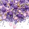 Decoratiuni zahar (sprinkles) - Purple Elegance - 90g - Happy Sprinkles
