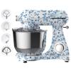 Robot de bucătărie Mixer cu bol din inox 6.5 L, 1800W, 4 accesorii incluse &ndash; Retro Floral &ndash; Anyta Cooking