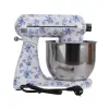 Robot de bucătărie Mixer cu bol din inox 6.5 L, 1800W, 4 accesorii incluse &ndash; Retro Floral &ndash; Anyta Cooking
