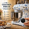 Robot de bucătărie Mixer cu bol din inox 6.5 L, 1800W, 4 accesorii incluse &ndash; Retro Floral &ndash; Anyta Cooking